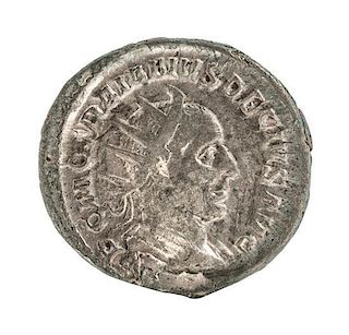 * Roman Empire (circa 250 CE), Silver Denarius