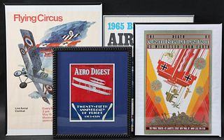 Four Airplane Posters