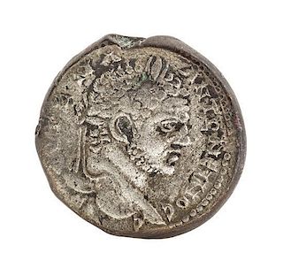 * Roman Empire, Greece (198-217 CE), Silver Tetradrachm