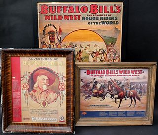 Three Reproduction Buffalo Bill Posters