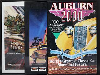 Three Automobile Posters