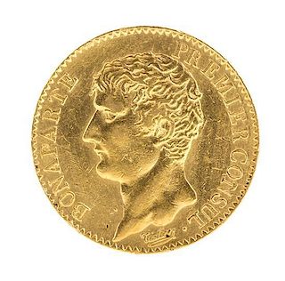 * France Consulate (1803 CE), Gold 20 Franc