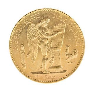 * France Third Republic (1909 CE), Gold 100 Franc