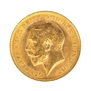 * Great Britain (1914 CE), Gold Half Sovreign