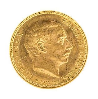 * Kingdom of Denmark (1915 CE), Gold 10 Kroner