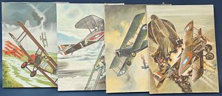 Four Aviation Illustrations