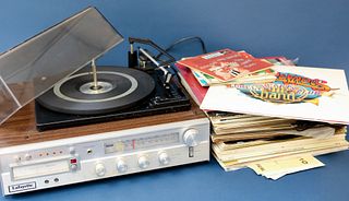 Lafayette Record Player and Records