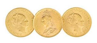 Three European Gold Coins