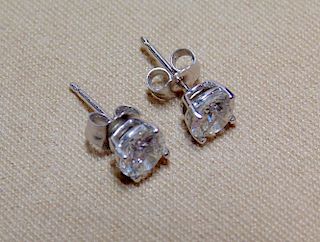 Pair of Diamond Stud Earrings