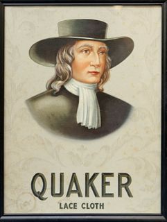 Quaker Lace Cloth Advertisement