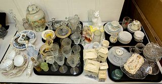 Glass and Porcelain Table Lot