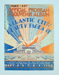 1933 Miss America Beauty Pageant Program