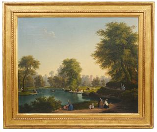 Early English 19th C. Oil on Canvas Painting