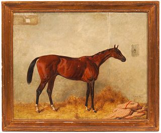 Harry Hall 'Lord Lyon' Horse Oil on Canvas