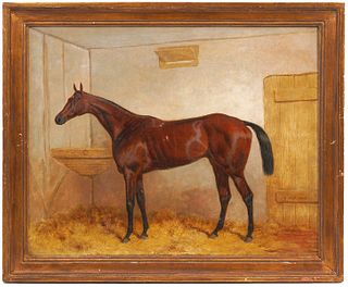 Harry Hall 'Gladiator' Horse Oil on Canvas