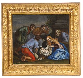 17th C. Nativity Painting Manner of Jacopo Bassano