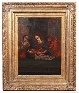 17th C. Italian School Oil on Canvas Painting