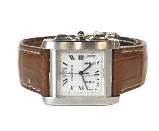 Cartier Tank Francaise Quartz Chronograph Watch