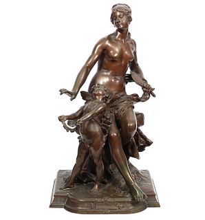 Clement Leopold Steiner 'Tentation' Bronze