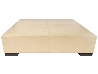 Christian Liaigre Holly Hunt Leather Coffee Table