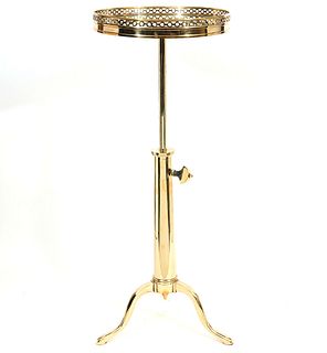 John Boone Brass Occasional Adjustable Table