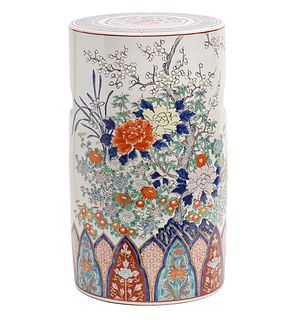 Japanese Imari Porcelain Garden Seat