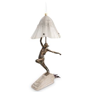 Art Deco Muller Freres Figural Lamp