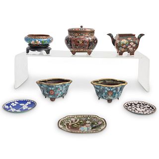 (8Pc) Chinese Cloisonne Collection
