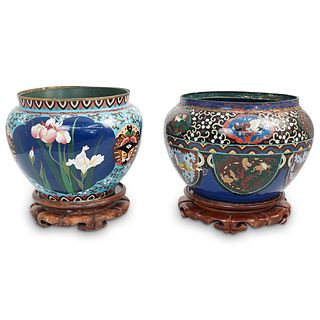 Chinese Cloisonne Vase & Urn
