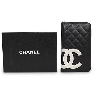 Chanel Cambon Leather Zip Wallet