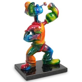 Jeff Koons Style Popeye Bronze Sculpture