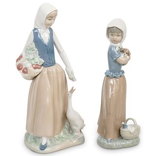 (2 Pc) Lladro Nao Porcelain Grouping