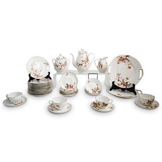 (32 Pc) Limoges Jean Pouyat Tea Service Porcelain Set