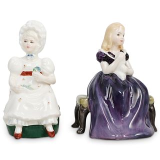 (2 Pc) Royal Doulton Porcelain Figurine Grouping