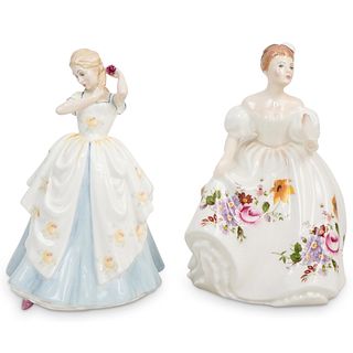 (2 Pc) Royal Doulton Porcelain Figurine Grouping
