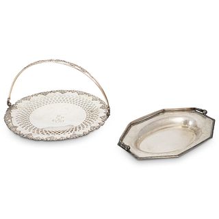 Pair of Sheffield Silver Plated Trays