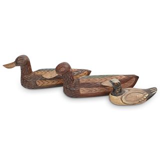 Vintage Carved Wood Duck Decoys