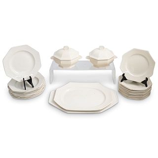 (28 Pc) Sarreguemines Porcelain Set
