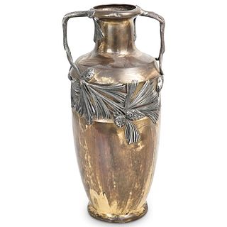 Kayser Art Nouveau Silvered Brass Amphora