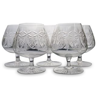 (5Pc) Waterford Style Glass Stemware
