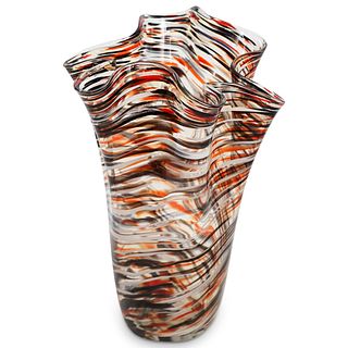 Murano Glass Fazzoletto Handkerchief Vase