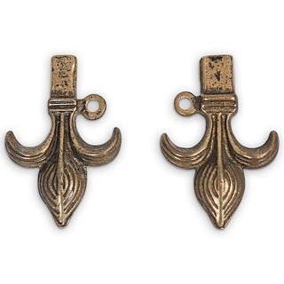 Pair of "Fleur de Lys" Bronze Applications