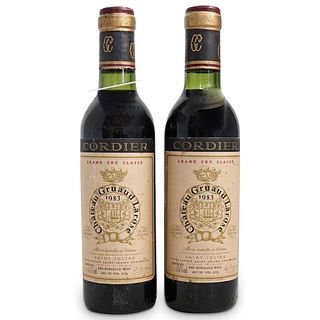 (2 Pc) 1983 "Chateau Gruaud Larose" Saint Julien Wine Bottles