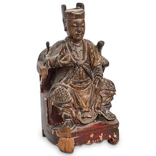 Chinese Antique Carved Wood Figure