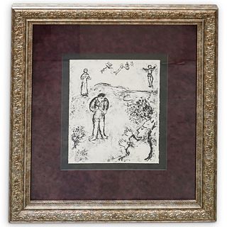 Marc Chagall "The Tempest" Lithograph