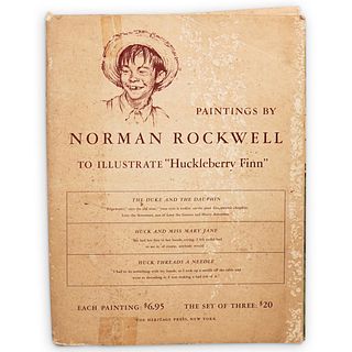 Norman Rockwell Huckleberry Finn Painting Folio
