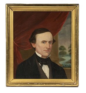 SMALL 19TH C. PORTRAIT PAINTING