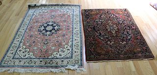 2 Vintage And Finely Hand Woven Carpets