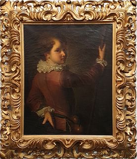 19th C. French Framed Oil On Canvas Painting