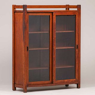 Harden Furniture Co Two Sliding-Door Bookcase c1910